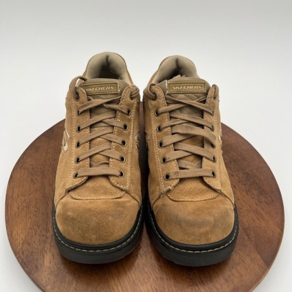 Skechers Vintage Y2K 90s Chunky Platform Suede Leather Retro Oxford Shoes SZ 8.5 - Picture 9 of 9